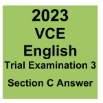 2023 VCE English Trial Examination 3